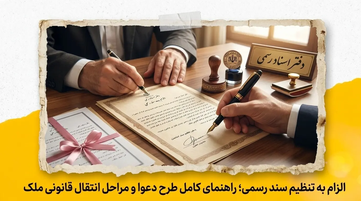 الزام به تنظیم سند رسمی