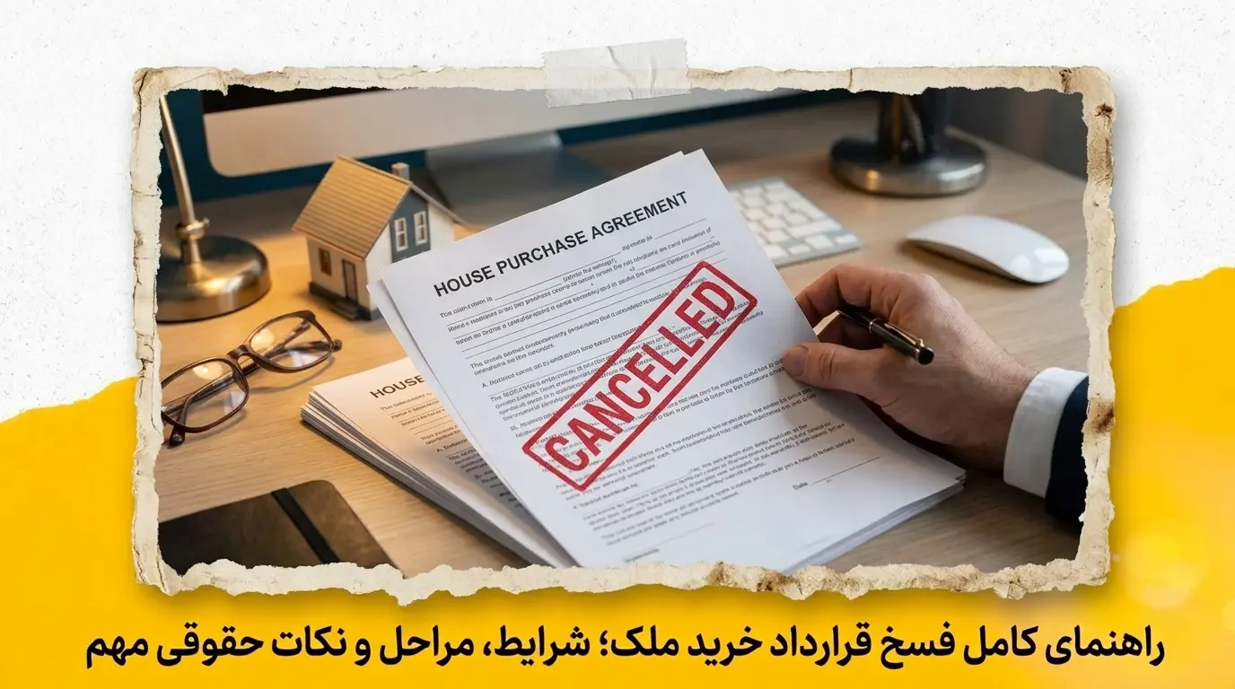 فسخ قرارداد خرید ملک