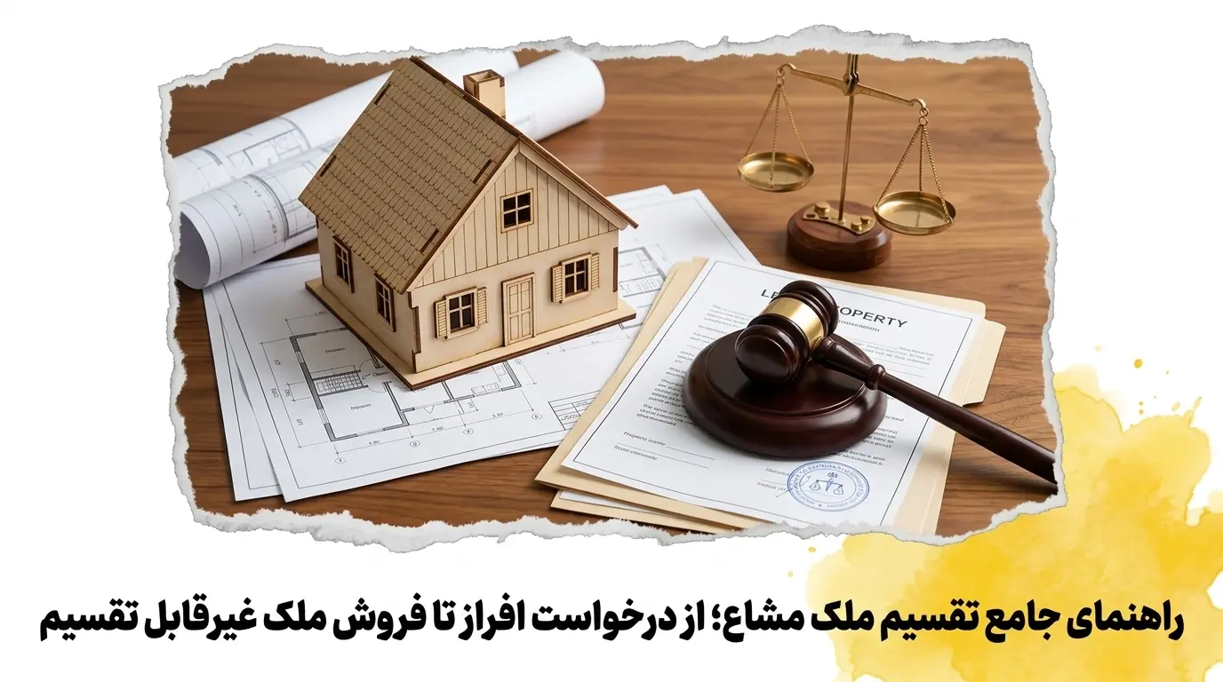 راهنمای جامع تقسیم ملک مشاع